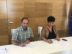 Educación y el Ayuntamiento de Aranguren firman el convenio para la construcción del nuevo colegio y polideportivo en Mutilva